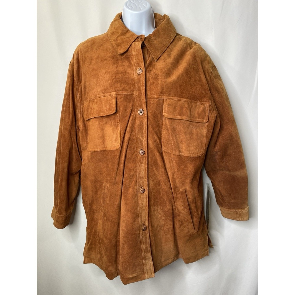 Vintage Braefair Womens Leather Jacket Coat NWT Western Lined Southwestern Barn